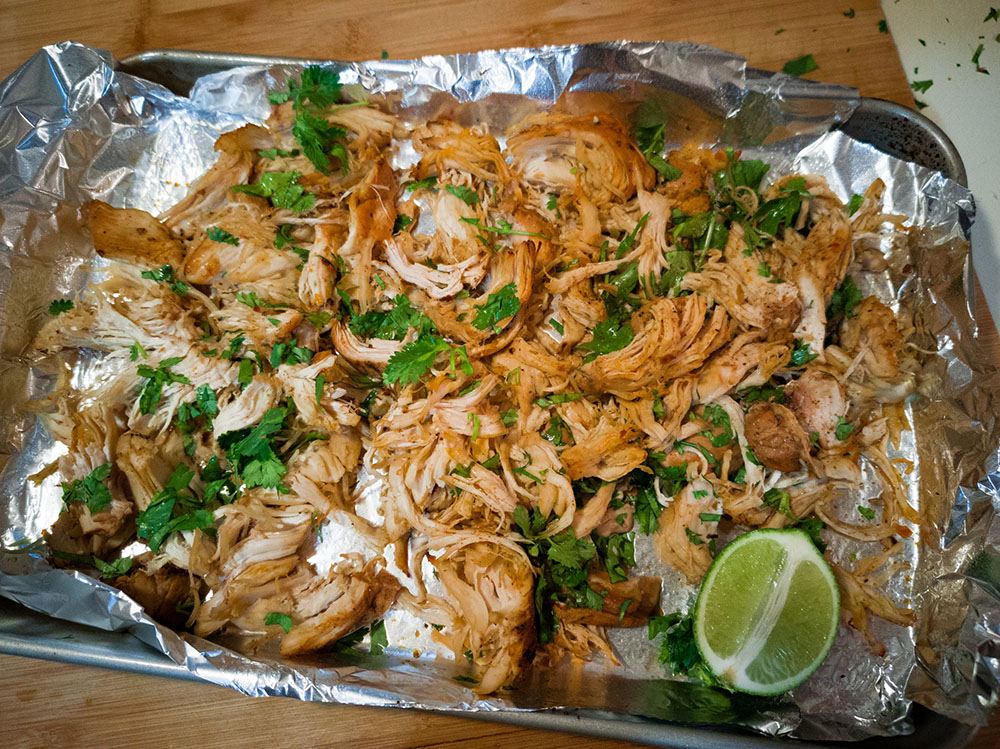 slow cooker chicken carnitas