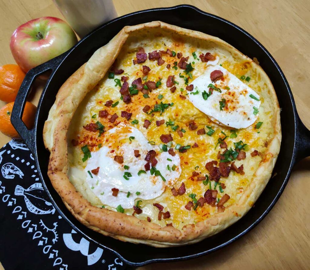Bacon Egg and Cheese Dutch Baby