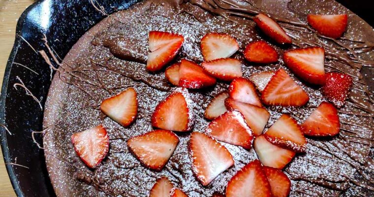 Chocolate Dutch Baby with Nutella