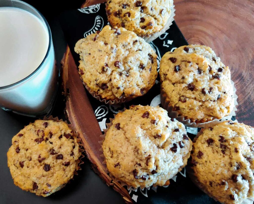 Spiced Chocolate Chip Muffins