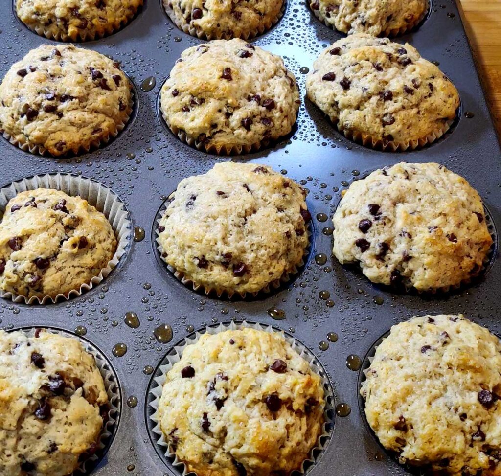 Spiced Chocolate Chip Muffins