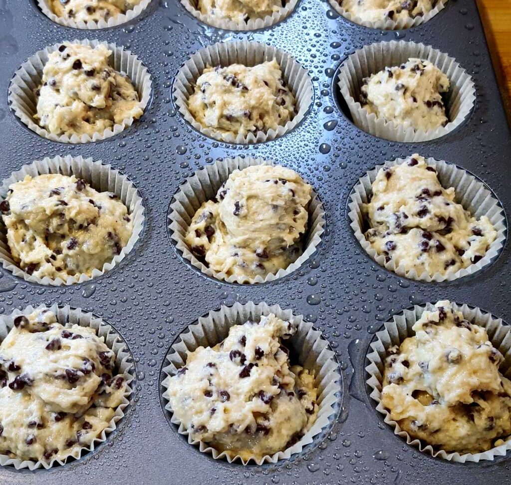 Spiced Chocolate Chip Muffins