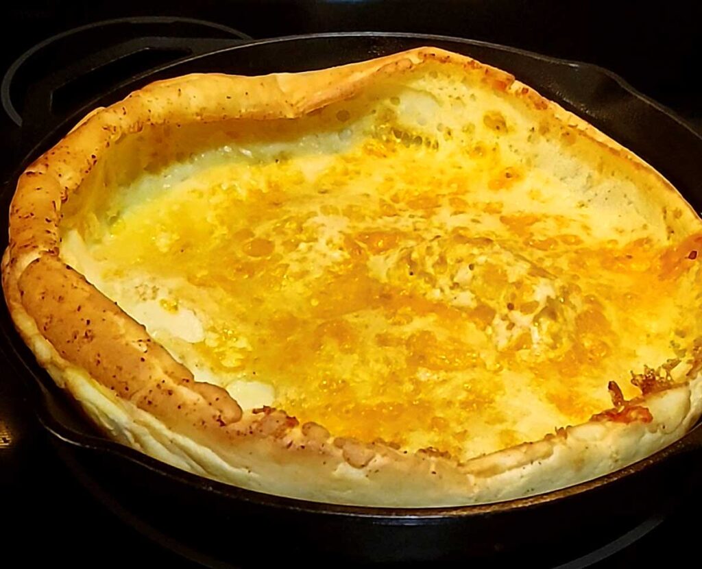 Bacon Egg and Cheese Dutch Baby