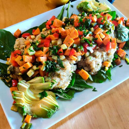 Roasted Vegetable Quinoa Salad