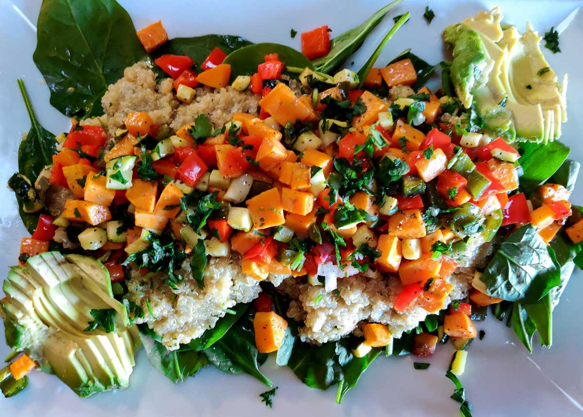 Roasted Vegetable Quinoa Salad