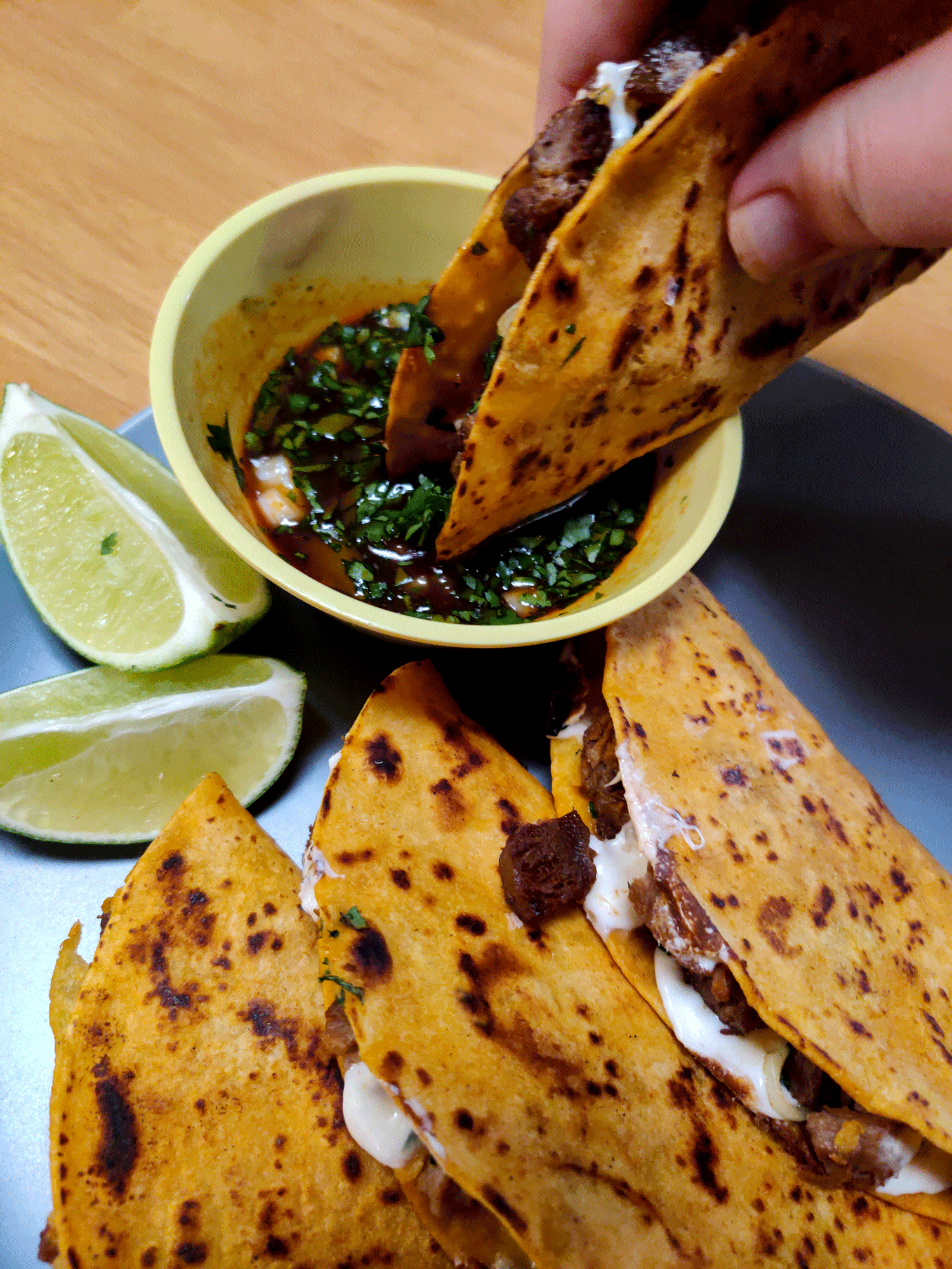 Birria Queso Tacos
